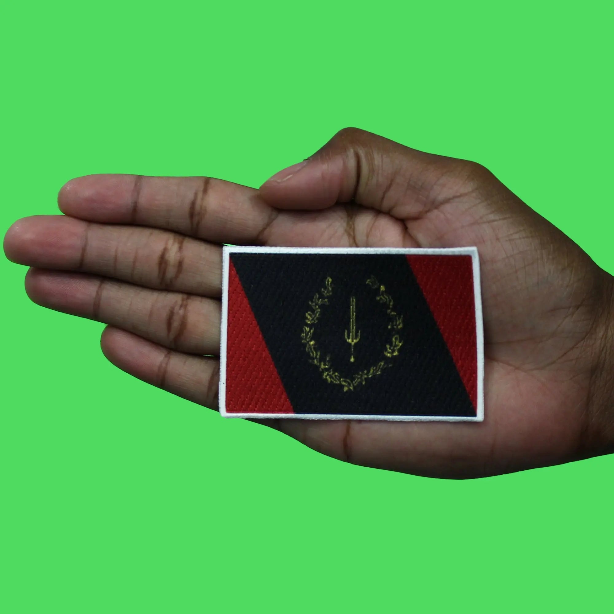 Écusson brodé drapeau américain panafricain 