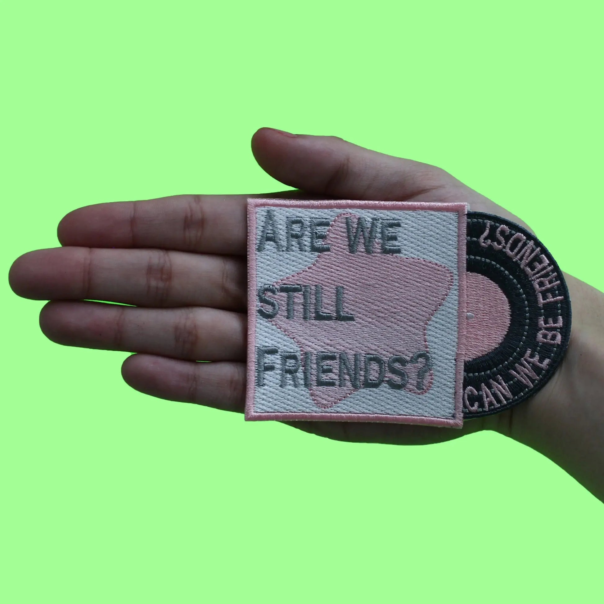 Are We Still Friends? Patch Can We Be Friends? Embroidered Iron On