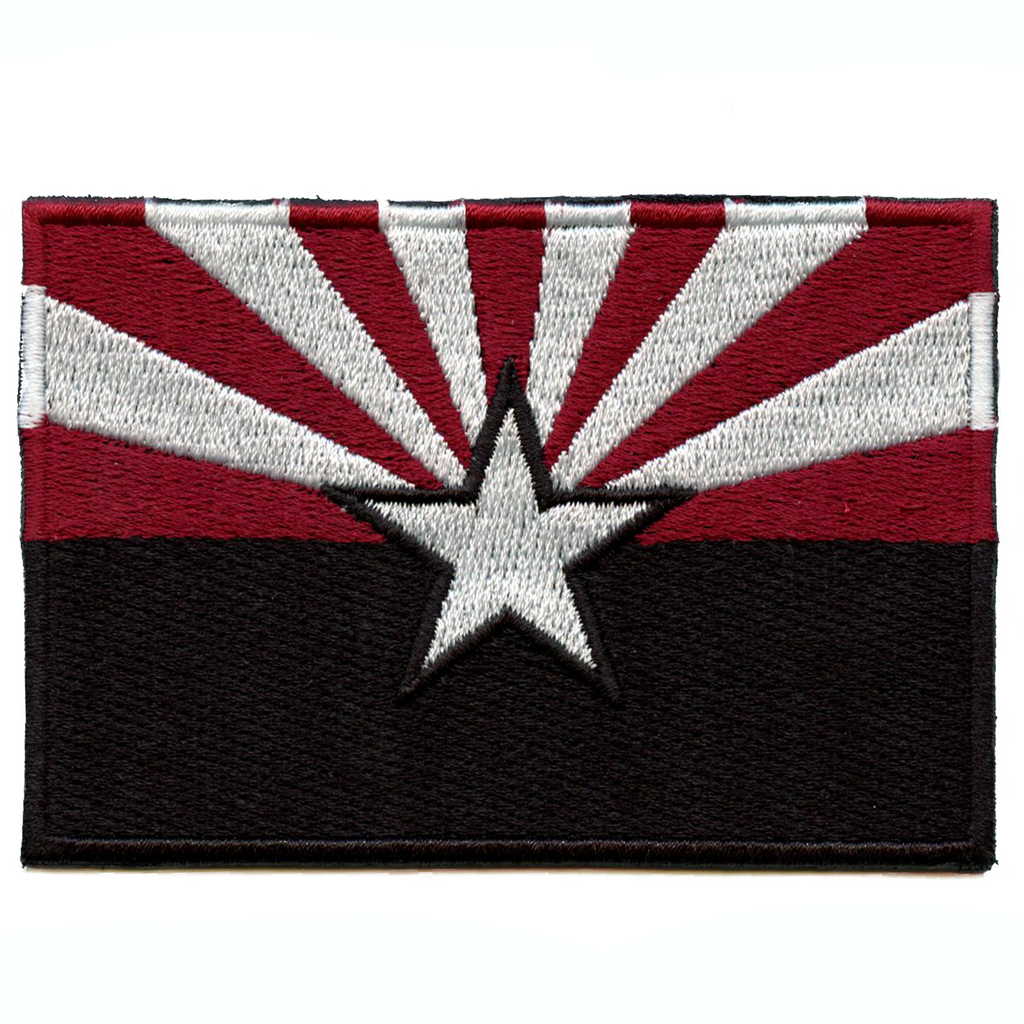 Arizona State Flag Alternate Colors Embroidered Iron On Patch
