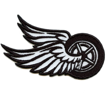 Patch brodé ailes de roue de vélo Ride Culture Biker à repasser