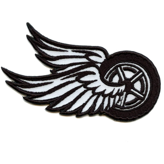 Patch brodé ailes de roue de vélo Ride Culture Biker à repasser