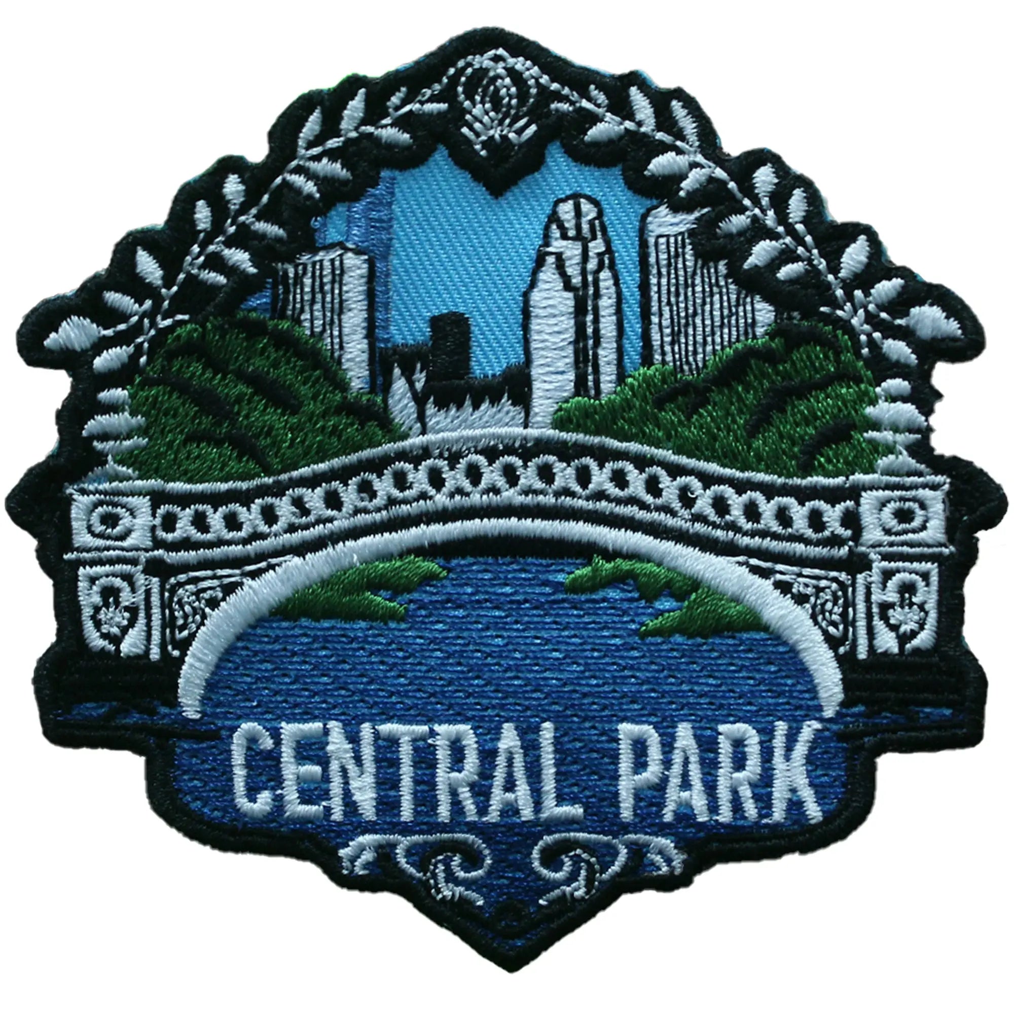 Patch brodé thermocollant Central Park New York Souvenir de voyage Touristique