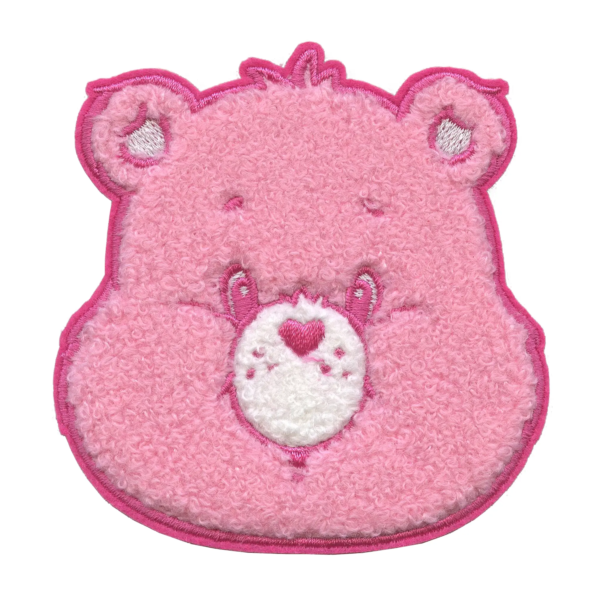 Patch brodé à repasser pour enfants avec dessin animé Care Bear arc-en-ciel