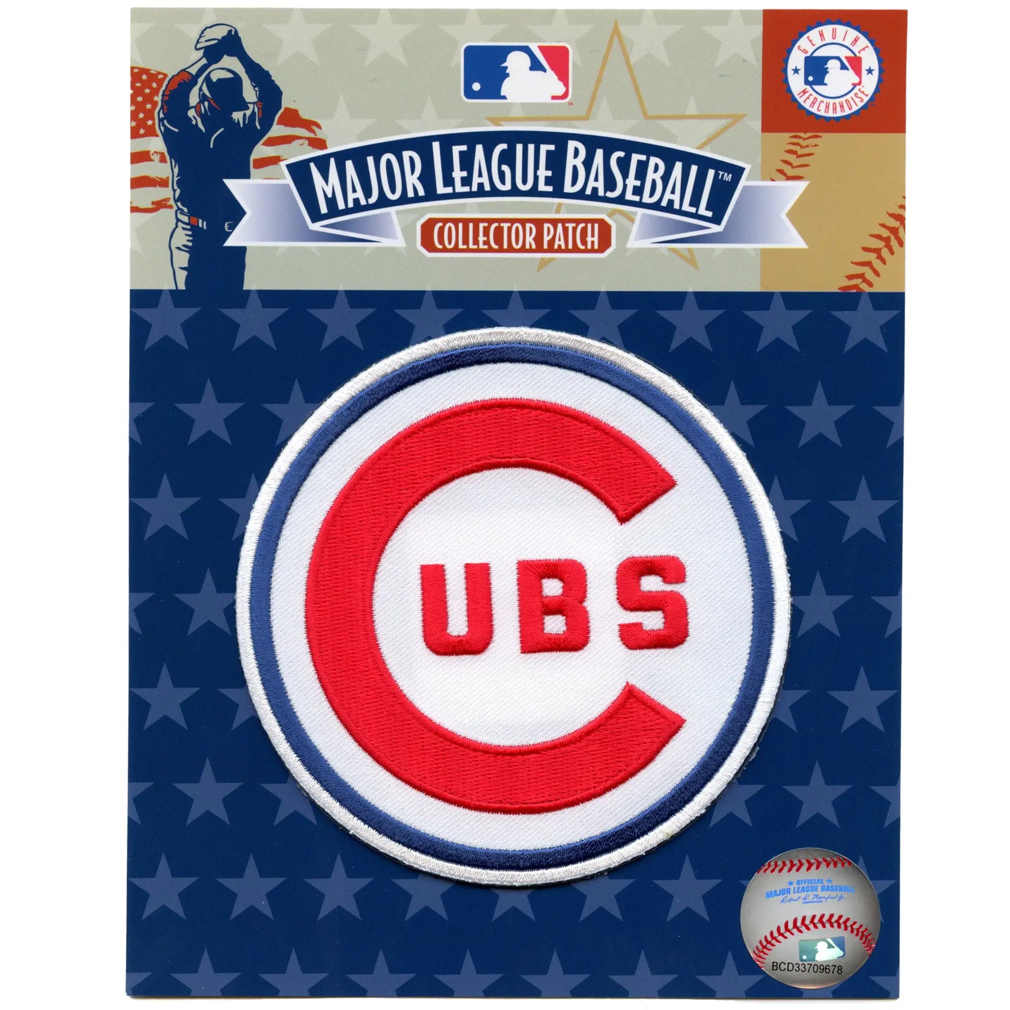 Écusson brodé avec logo des Chicago Cubs 1957-1958, équipe sportive vintage