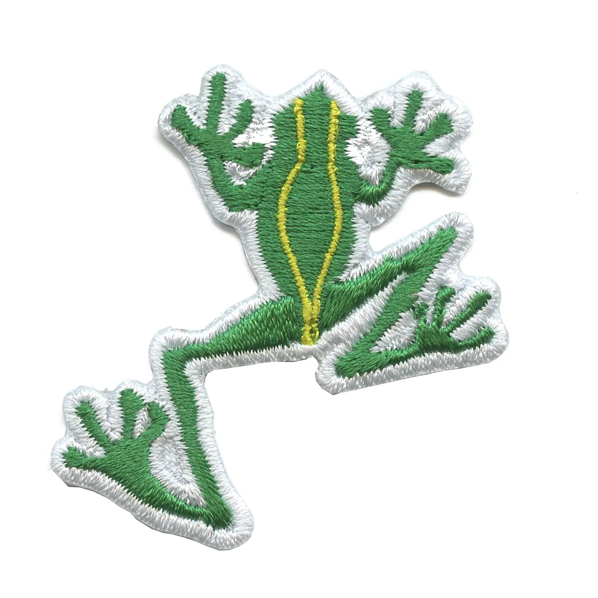 Patch Rihnlin Happy Frog, mignon animal esthétique brodé à repasser