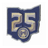 Columbus Blue Jackets 25th Anniversary Jersey Patch 2025-26 (Secondary)