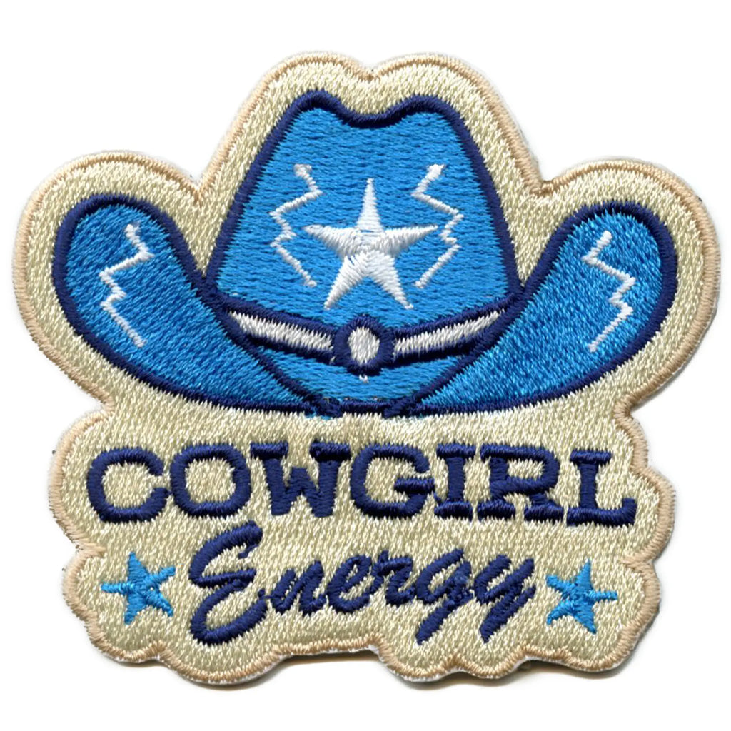 Patch de chapeau Cowgirl Energy Country Western Esthétique Brodé Thermocollant