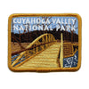 Patch brodé du sentier du chemin de halage de l'Ohio du parc national de la vallée de Cuyahoga