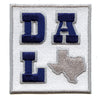 Patch DAL Texas State Travel Sports Fan Brodé Thermocollant