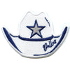 Patch parodique de chapeau de Dallas, fan de sport de football, brodé à repasser