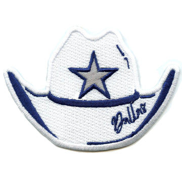 Patch parodique de chapeau de Dallas, fan de sport de football, brodé à repasser