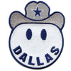 Écusson de chapeau Dallas Smiley Football Sports Émoticône Brodé Thermocollant