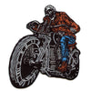 Patch David Lozeau Dead Man Riding Skull Véhicule Culture Brodé Thermocollant