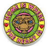 Patch ET Gentle Alien Home is Where The Heart is Brodé à repasser