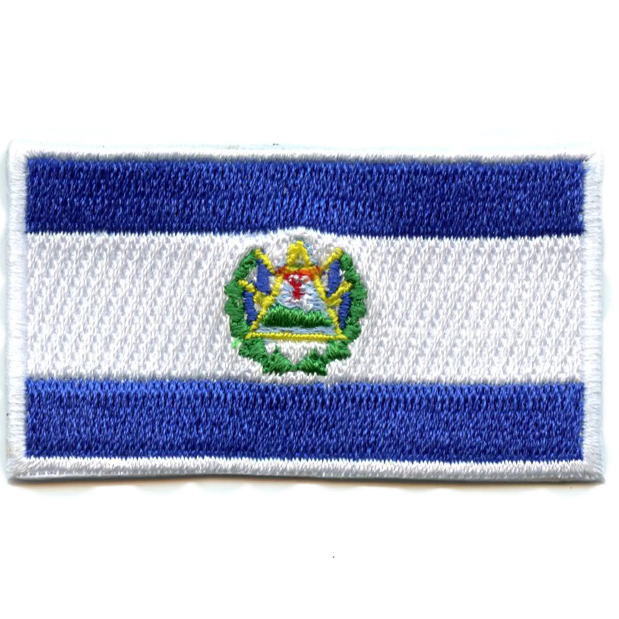 Mini écusson drapeau du Salvador souvenir de voyage latino brodé thermocollant