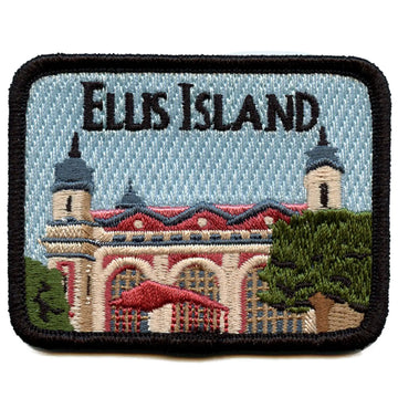 Ellis Island Harbor Patch New York Travel Embroidered Iron On