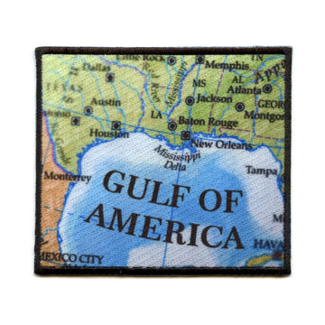 Gulf of America Patch United States Map Sublimated Iron On