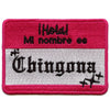 Hello My Name is Chingona Nametag Patch Hispanic Embroidered Iron On