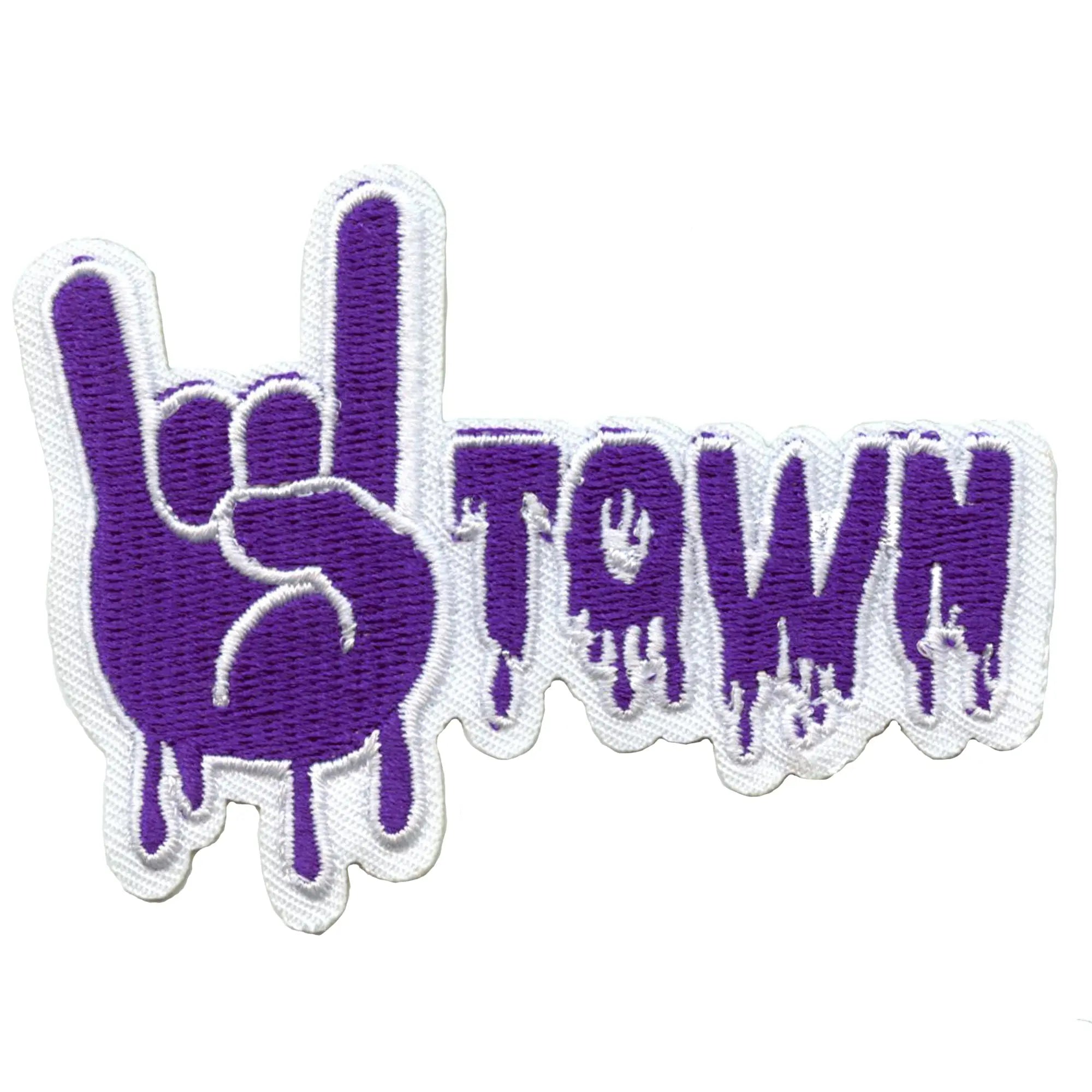 Houston Syrup H-Town Patch Drip Hand Script Embroidered Iron On
