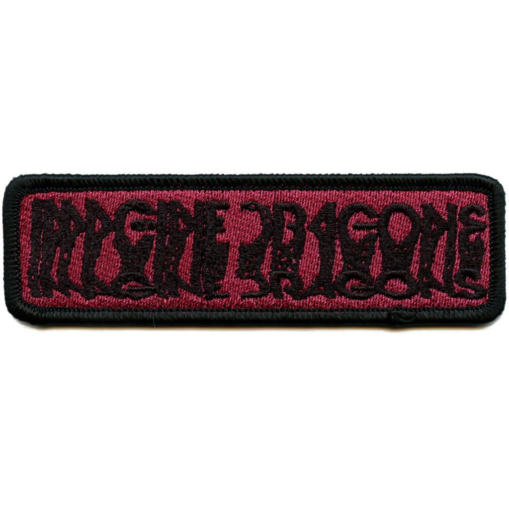 Patch avec logo Imagine Dragons, groupe de musique flou, brodé à repasser