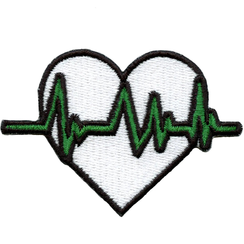 Patch médical de fréquence cardiaque pour infirmière en santé clinique brodé à repasser