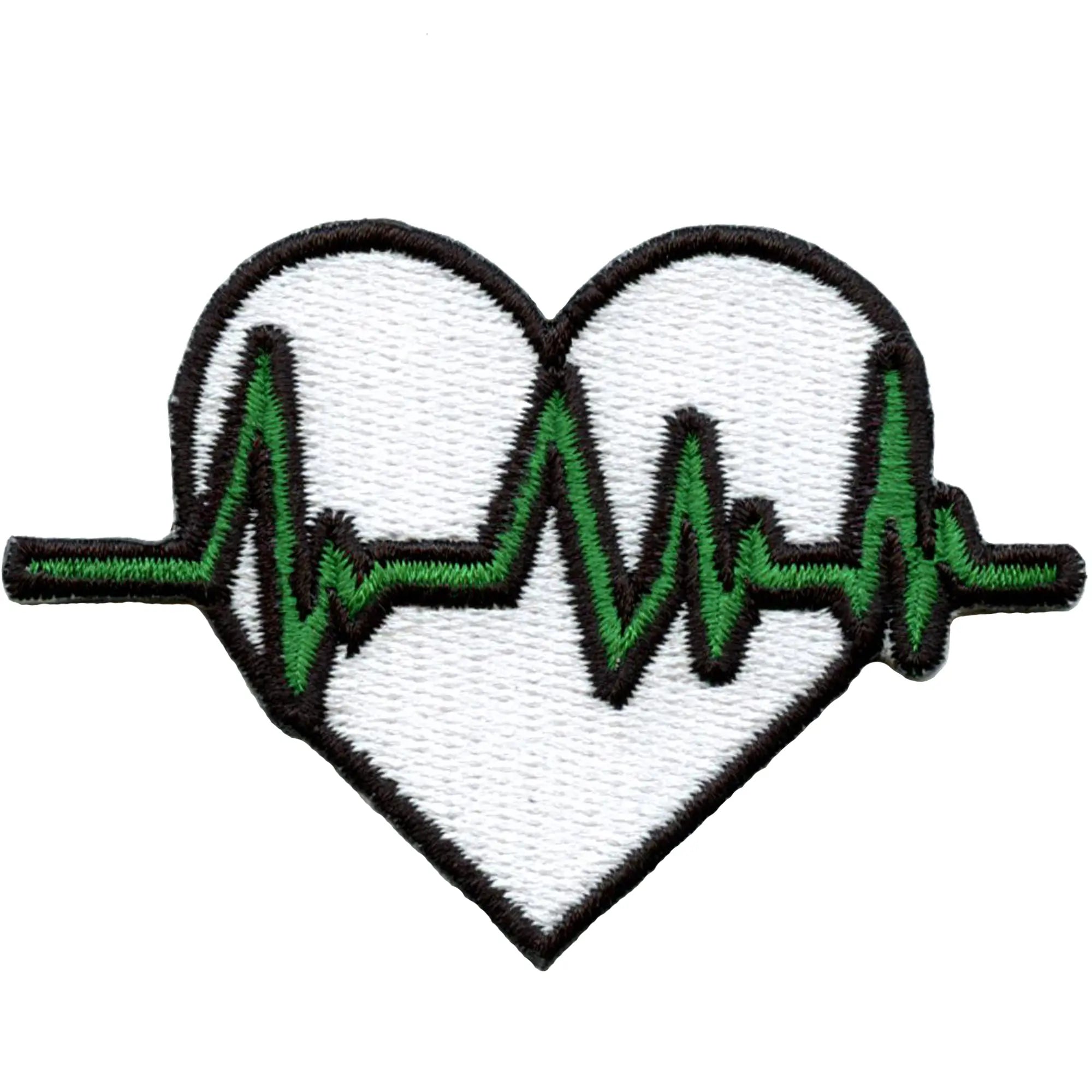Patch médical de fréquence cardiaque pour infirmière en santé clinique brodé à repasser