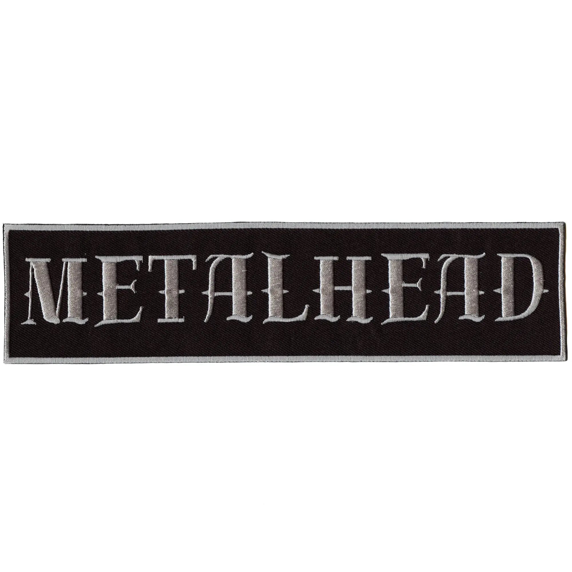 Patch brodé XL Metalhead Music Back Patch thermocollant