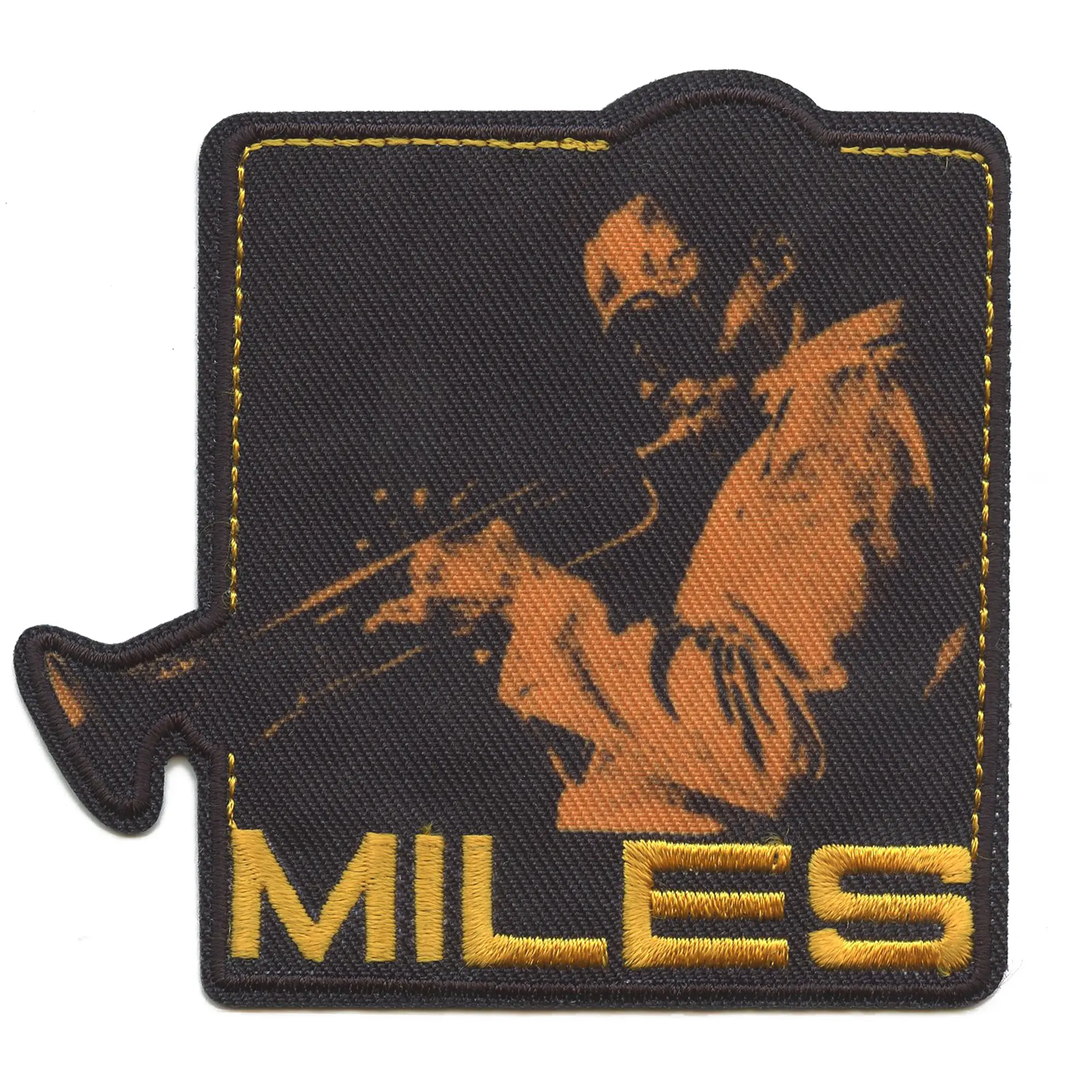 Miles Davis Trumpet Patch  Protrait Sublimated Embroidered Iron On