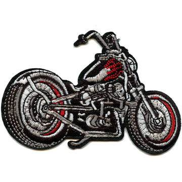 Patch Esthétique Moto Biker Ride Vehicle Culture Brodé Thermocollant
