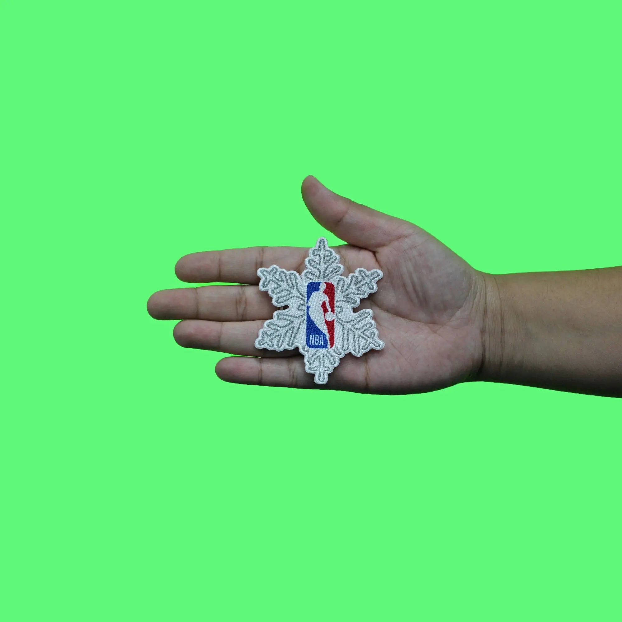 Maillot NBA Snowflake Christmas Day Patch White Border 2023