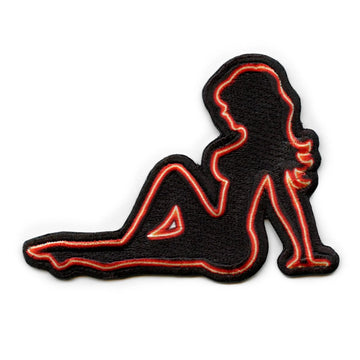 Patch brodé thermocollant Silhouette de femme allongée