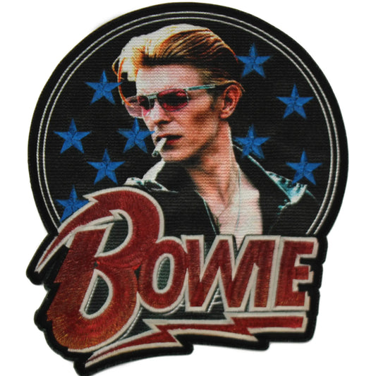 Official David Bowie Stars Glam Rock Sublimated XL Back Patch Iron On