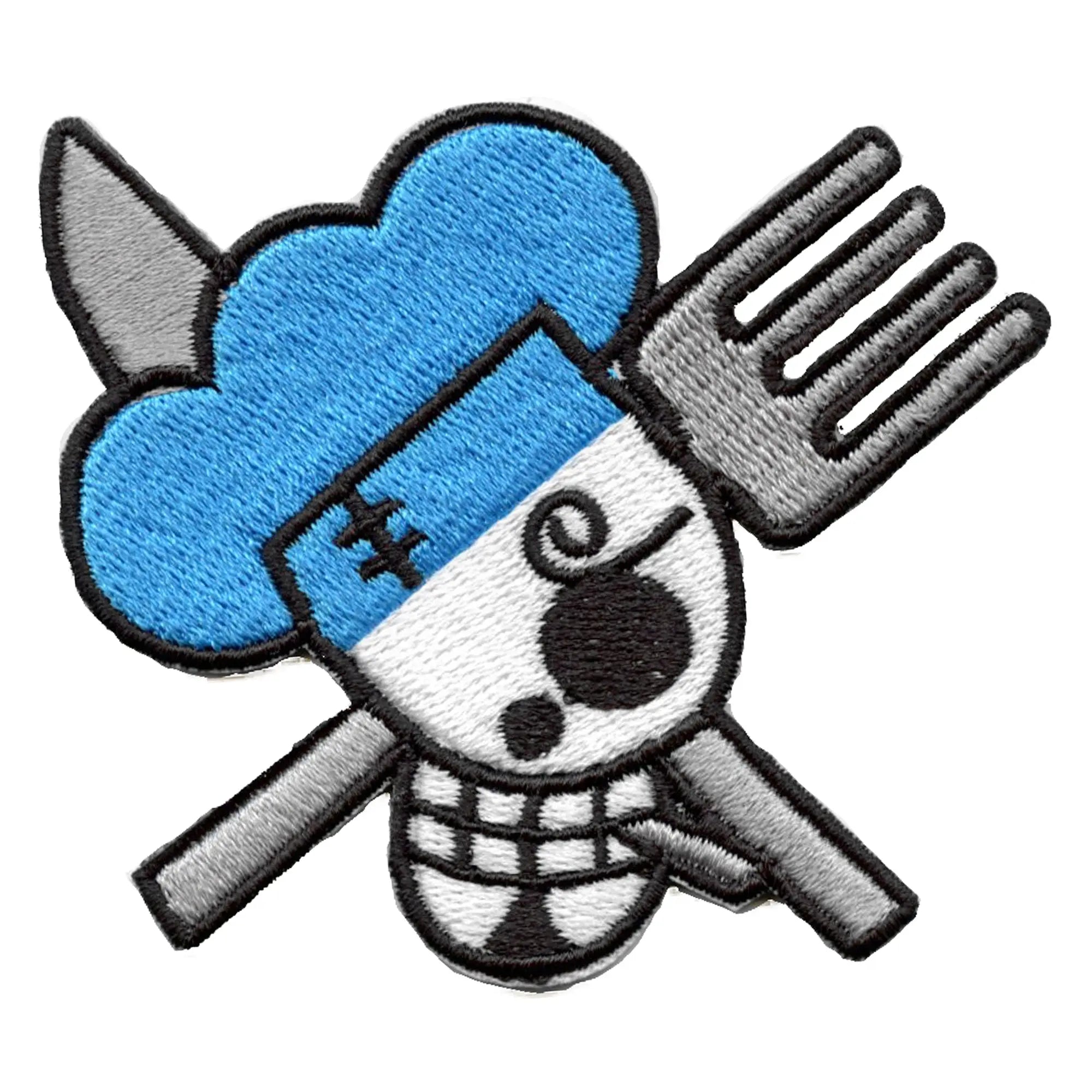 One Piece Sanji Jolly Roger New World Patch Pirates Anime Crâne Brodé Thermocollant