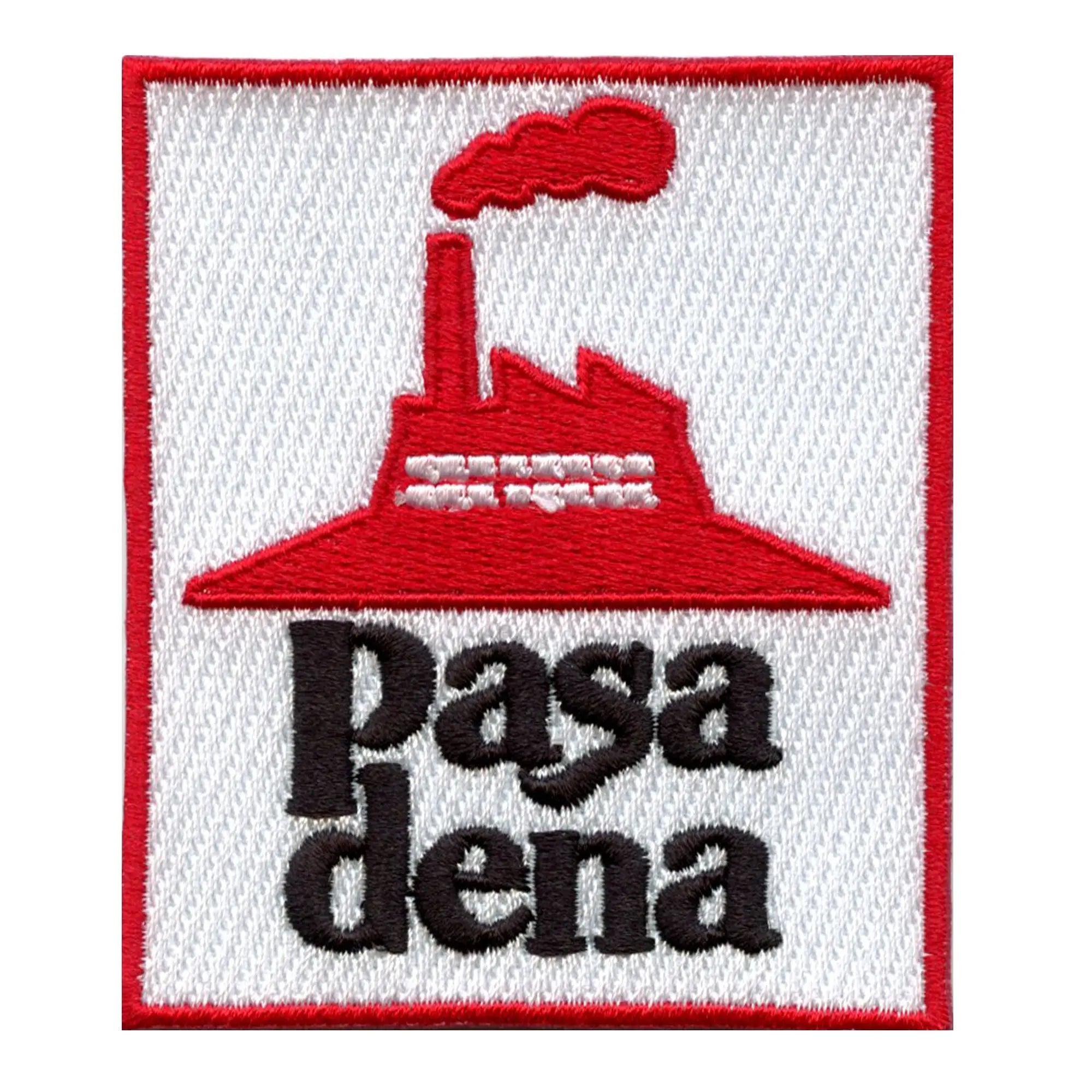 Houston Pasadena Hood Patch Pizza Parody Texas Embroidered Iron On