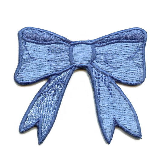 Patch en ruban à nœud bleu Coquette Soft Girl brodé à repasser