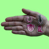Pink Cowgirl 4 Pack Mini Set Patch Boots Guitar Smiley Embroidered Iron On