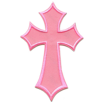 Pink Y2k Cross Patch Fashion Aesthetic Symbol Embroidered Iron on