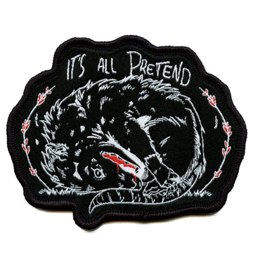 Possum All Pretend Patch Reptile Marsupials Animal Woven Embroidery Iron On