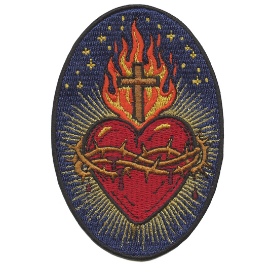 Patch brodé à repasser représentant la Sainte Bible religieuse
