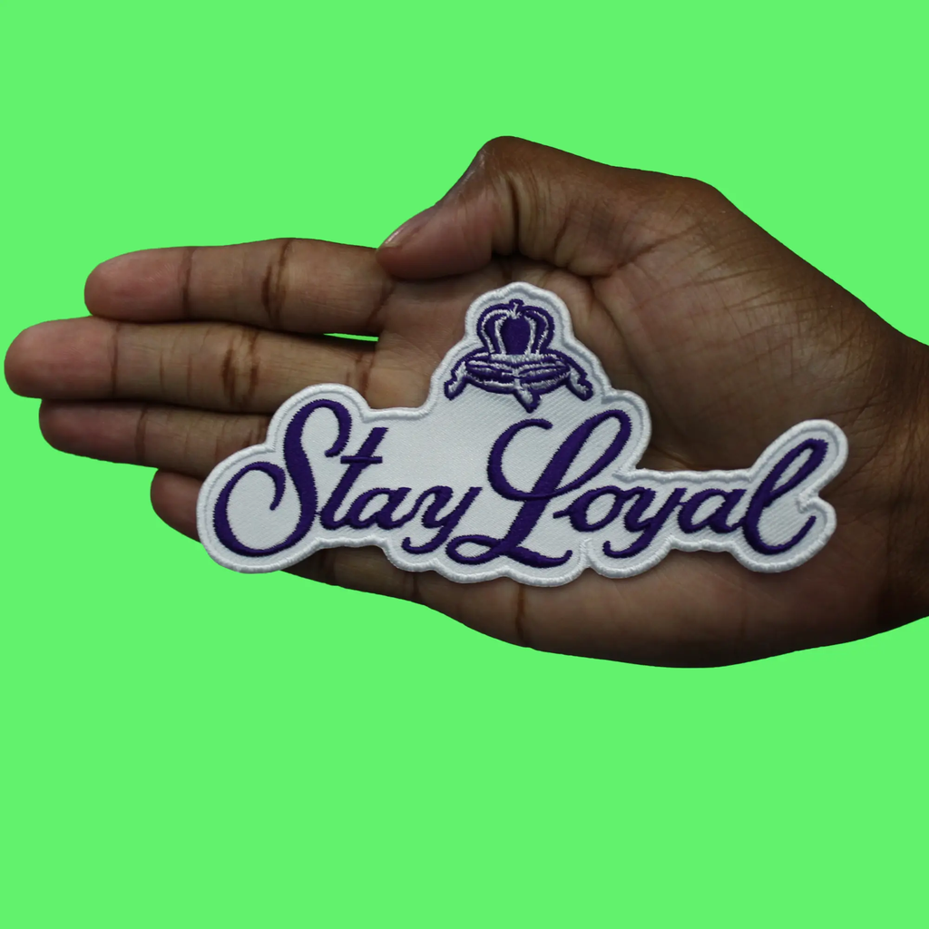 Stay Loyal Drink Patch Royal Bond Parody Embroidered Iron on
