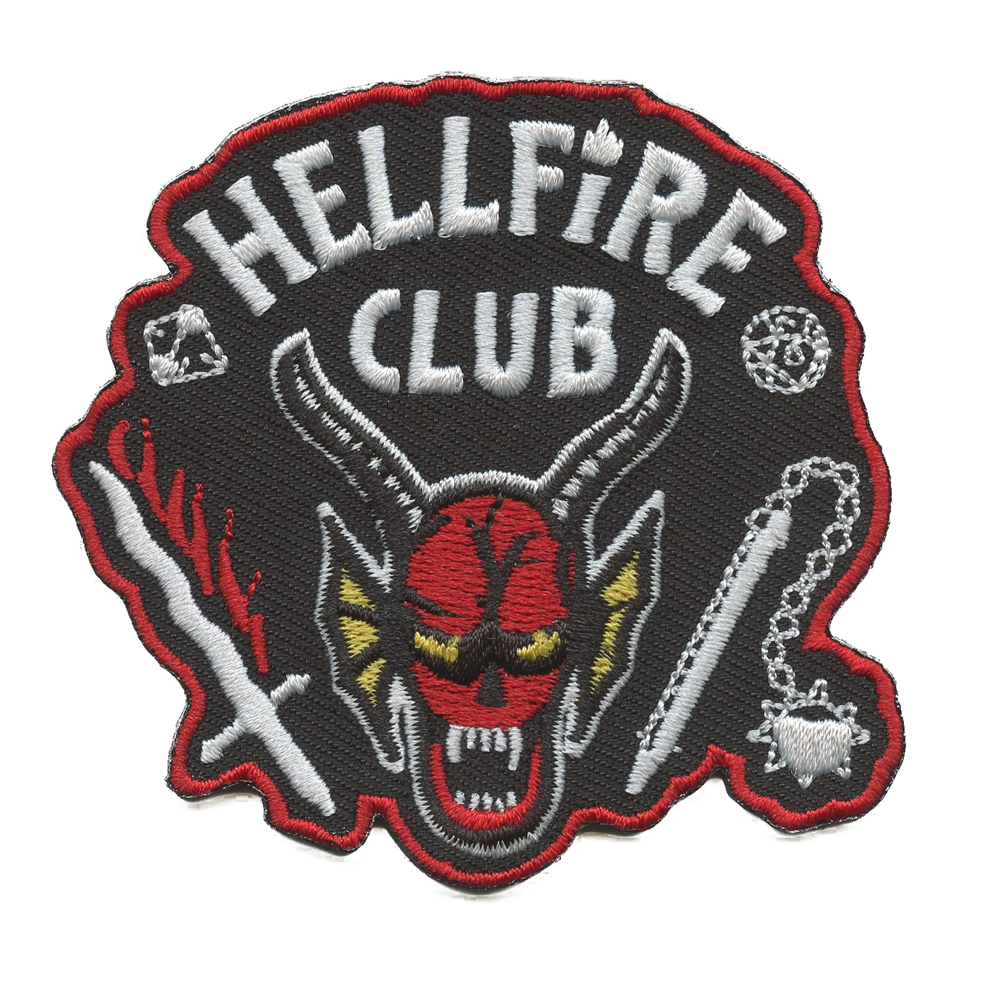 Stranger Things Hellfire Patch TV Show Club Logo Embroidered Iron On
