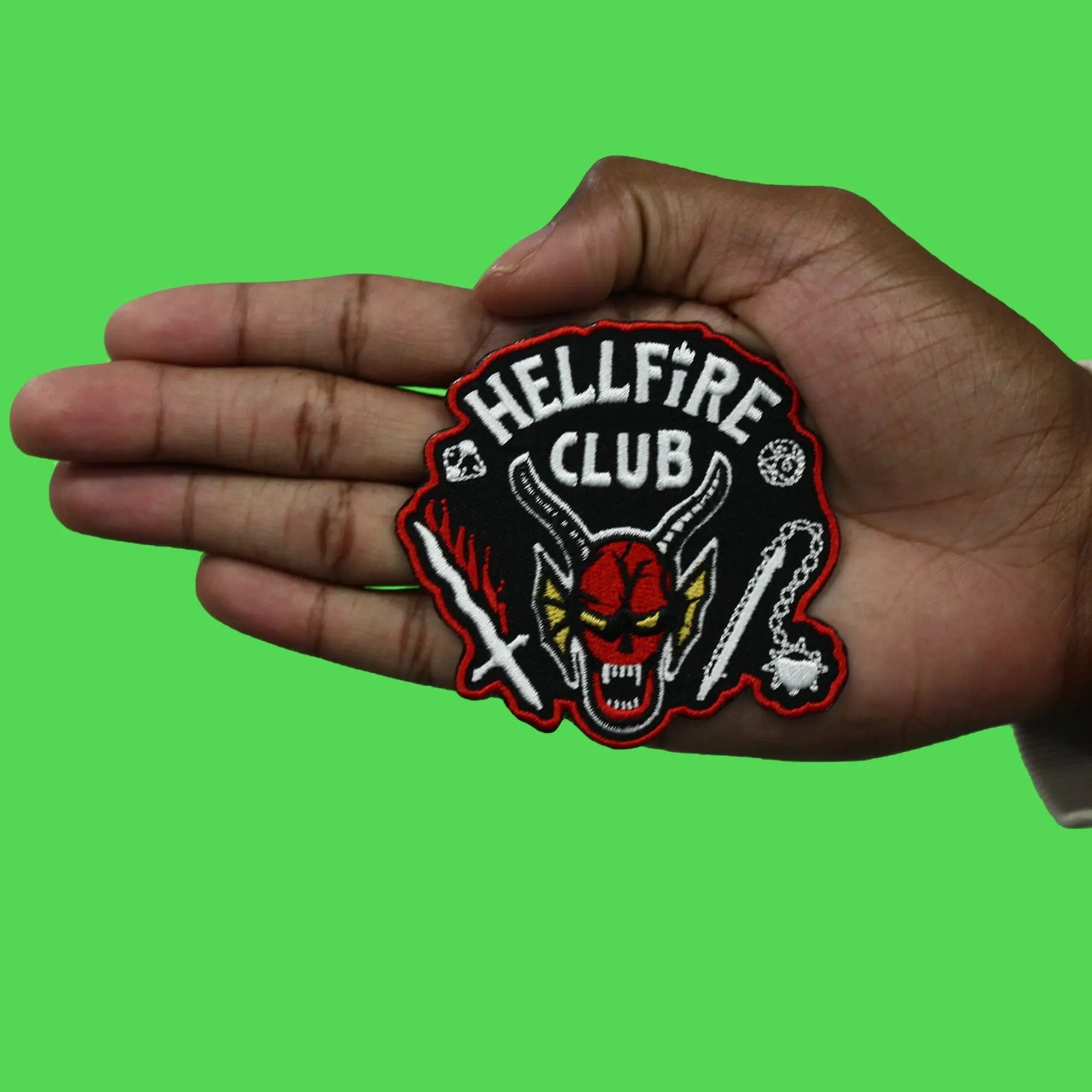 Stranger Things Hellfire Patch TV Show Club Logo Embroidered Iron On