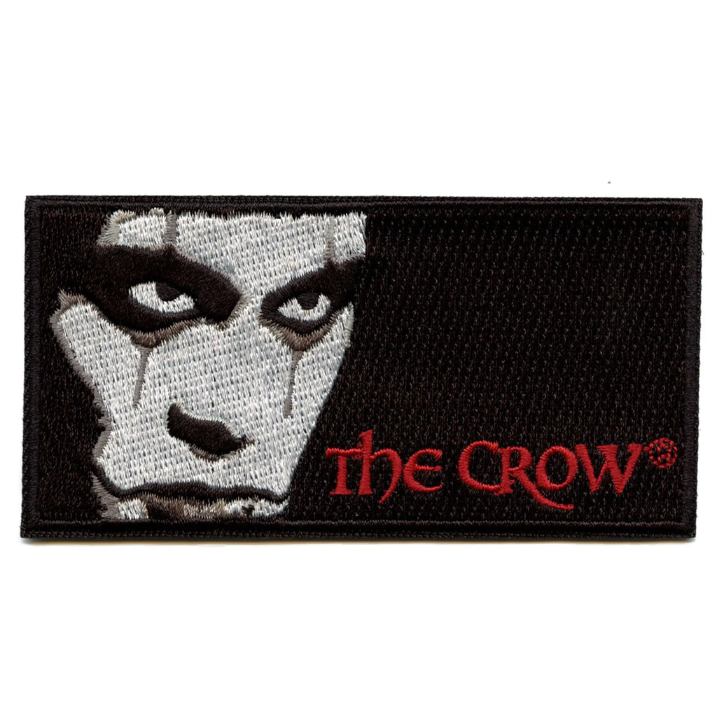 Le corbeau Eric Draven Patch Stare Portrait Brandon Lee Brodé Thermocollant