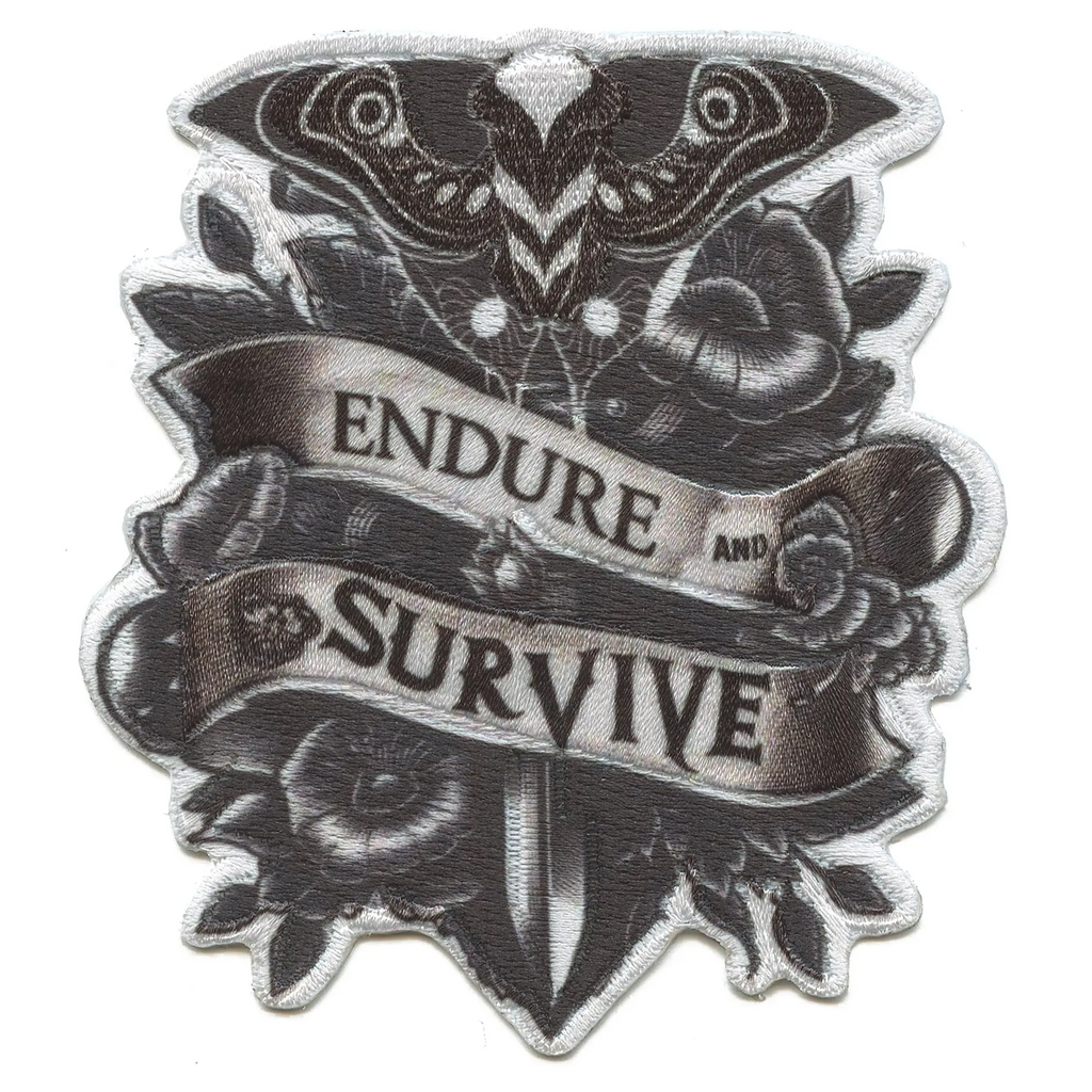 Endure And Survive Patch Zombie TV Show Sublimated Embroidered Iron On