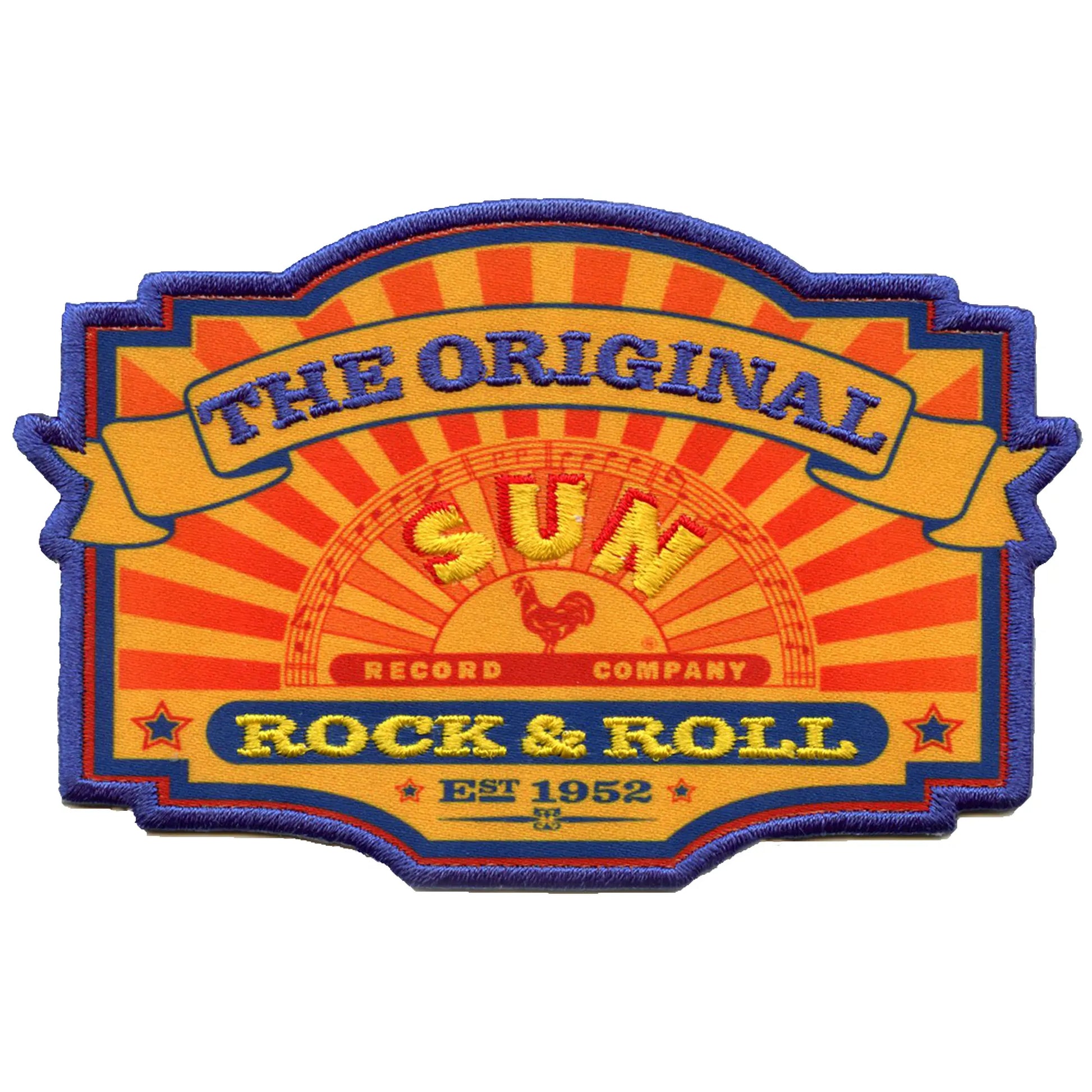 The Original Sun Records Patch Legend Rock King Sublimated Embroidery Iron on