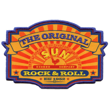 The Original Sun Records Patch Legend Rock King Sublimated Embroidery Iron on