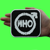 The Who Spray Logo Patch English Rock Band Embroidered Iron On