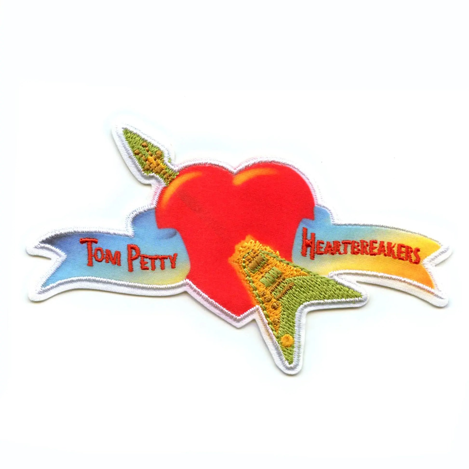 Tom Petty and The Heartbreakers Patch Classic Vibrant Logo Heart Embroidered Iron On