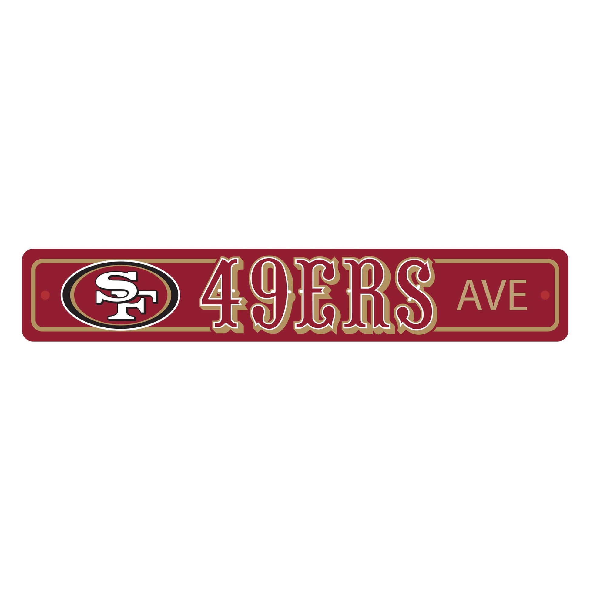 Official NFL Football Team Street Sign Ave Licensed Durable Man Cave 