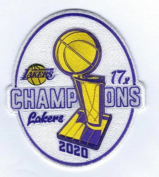2020 NBA Finals Champions Los Angeles Lakers Trophy Envy Patch 